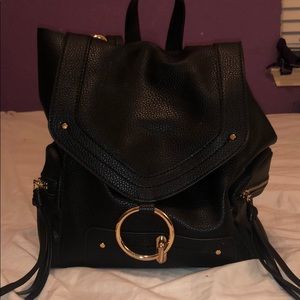 Zara Black Backpack/Purse